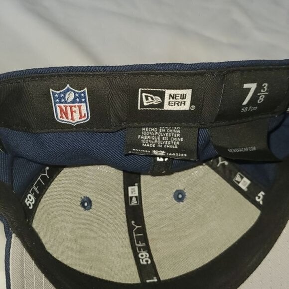 New Era NFL Superbowl Patroits Embellished & Embroidered Sz 7 3/8 Fitted Cap - Picture 9 of 13